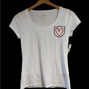 No Boundaries Women’s T-Shirt Guard Your Heart Proverbs 4:23 M NWT
